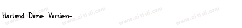 Harlend Demo Version字体转换